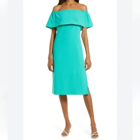 charles henry off shoulder dress Charles Henry Dresses | Nwt Charles Henry Off Shoulder Dress [Size Xs] | Color: Green | Size: Xs